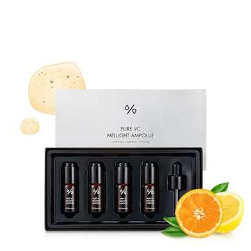 Dr.Ceuracle by leegeehaam Pure VC Mellight Ampoule - Vitamin C Serum for Face, One Week Program for Anti-oxidant, Firm, Clarify, Fade Pigmentation, Skin Radiance (4 Counts (Pack of 1))